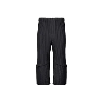 Homme Plissé Issey Miyake Casual Pants Men's Black