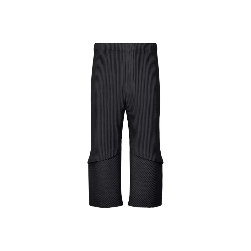 Homme Plissé Issey Miyake Casual Pants Men's Black-0