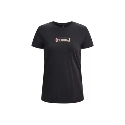 Under Armour GRADIENT PILL T Shirt Women's Black