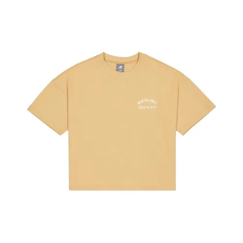 New Balance NBX Sportswear Greatest Hits Drop Shoulder Sleeve T Shirt Women's Yellow