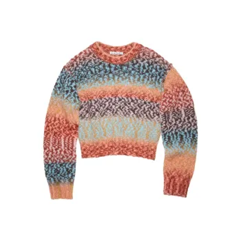 Acne Studios Patterned Intarsia Knit Crewneck Jumper