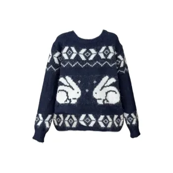 XUANSHU Sweater Women's Dark Blue