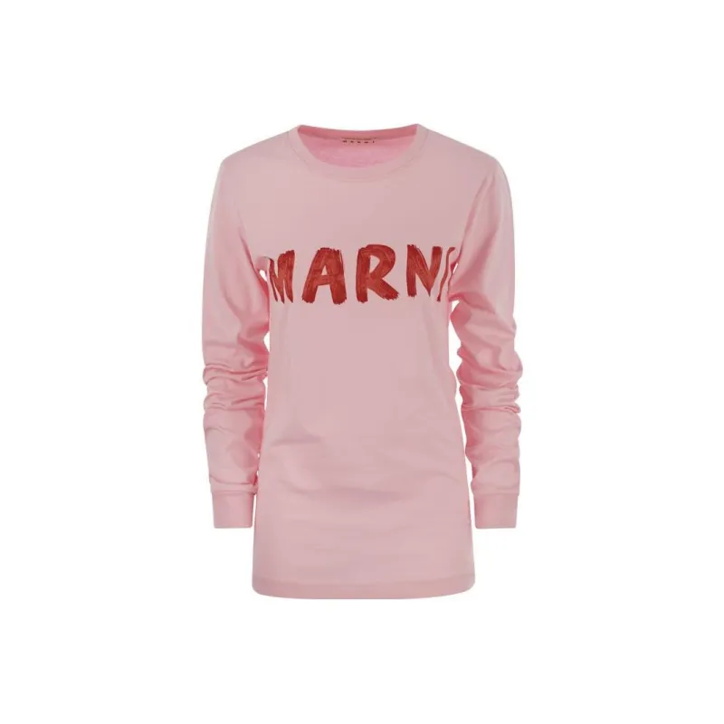 MARNI Long Sleeve T Shirt 'Pink'-0