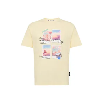 TSMLXLT T-Shirt Women's Light Cream Yellow