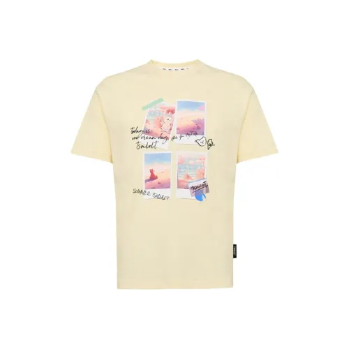 TSMLXLT T-Shirt Women's Light Cream Yellow