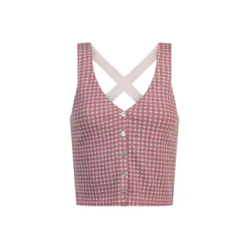 Rouje Tank Tops Women's Vichy Red