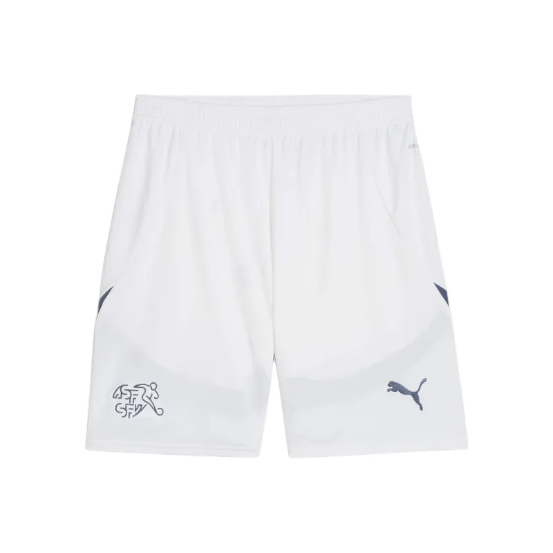 PUMA Switzerland Sports Shorts Men's White Blue-0