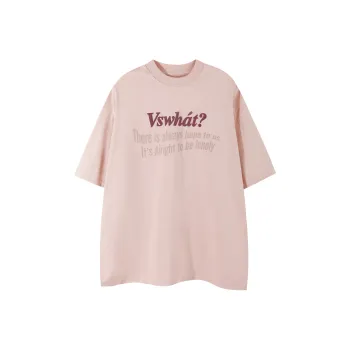VS WHAT Drop Shoulder Sleeve T Shirt Unisex