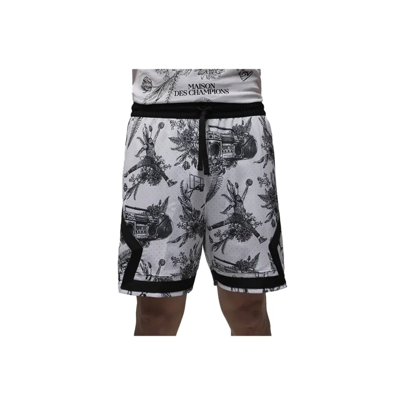 Nike Sport Men's Dri FIT Printed Diamond Shorts-0