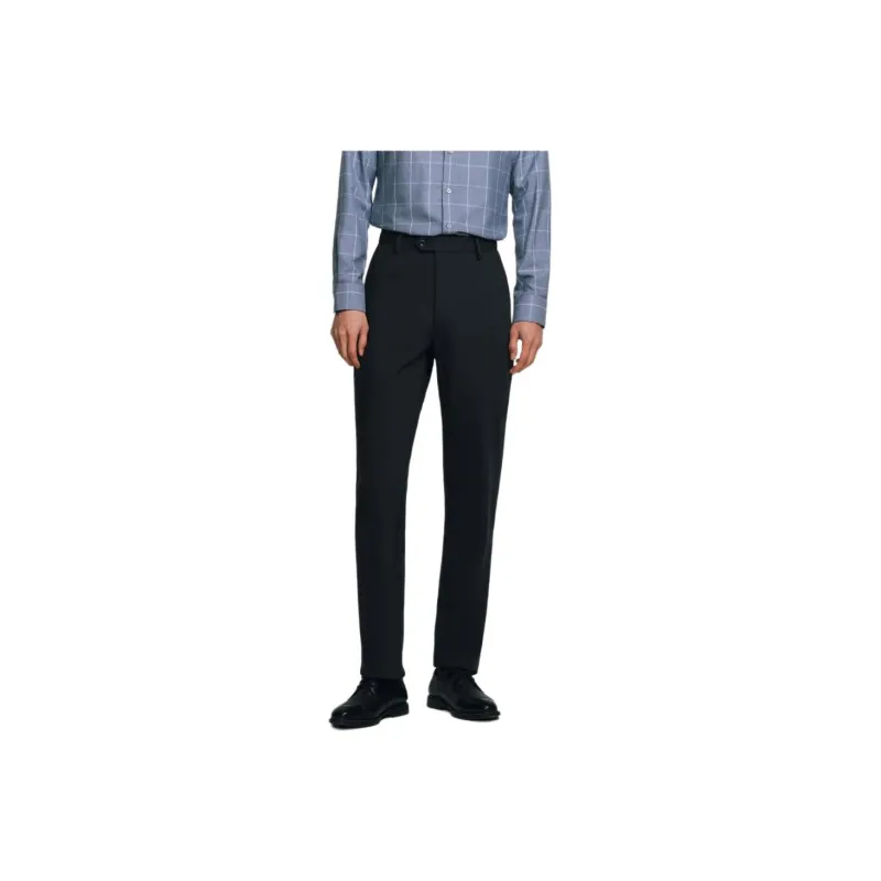 JODOLL Casual Pants Men's Dark Gray Black-0
