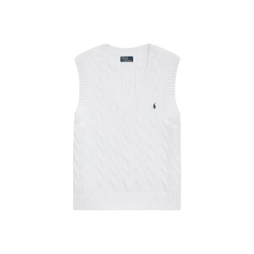 Polo Ralph Lauren Lounge T-shirt met lange mouwen Polo Pony embroidered V.neck Knitted Vest