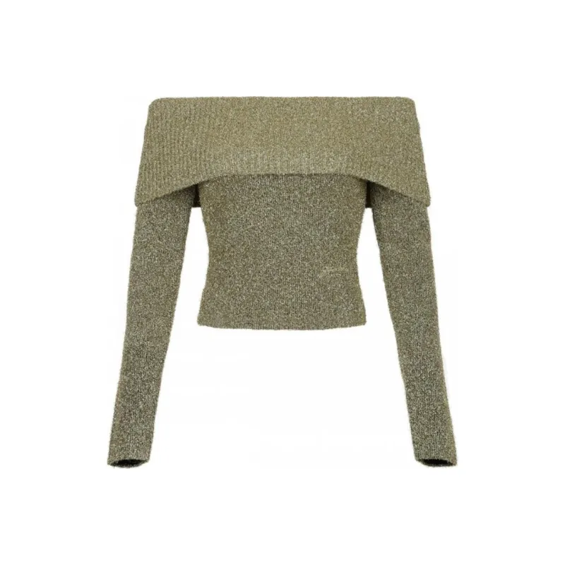 GANNI Sparkle Off The Shoulder Blouse-0