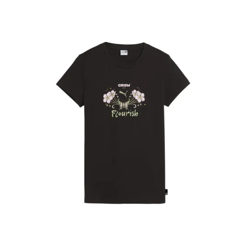 PUMA Grow & Flourish Women's Graphic Tee T-Shirt Women's Black