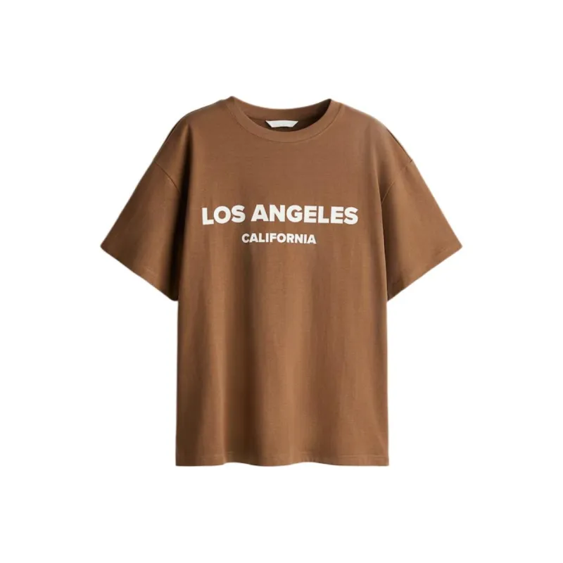 H&M T Shirts Women's Brown-0