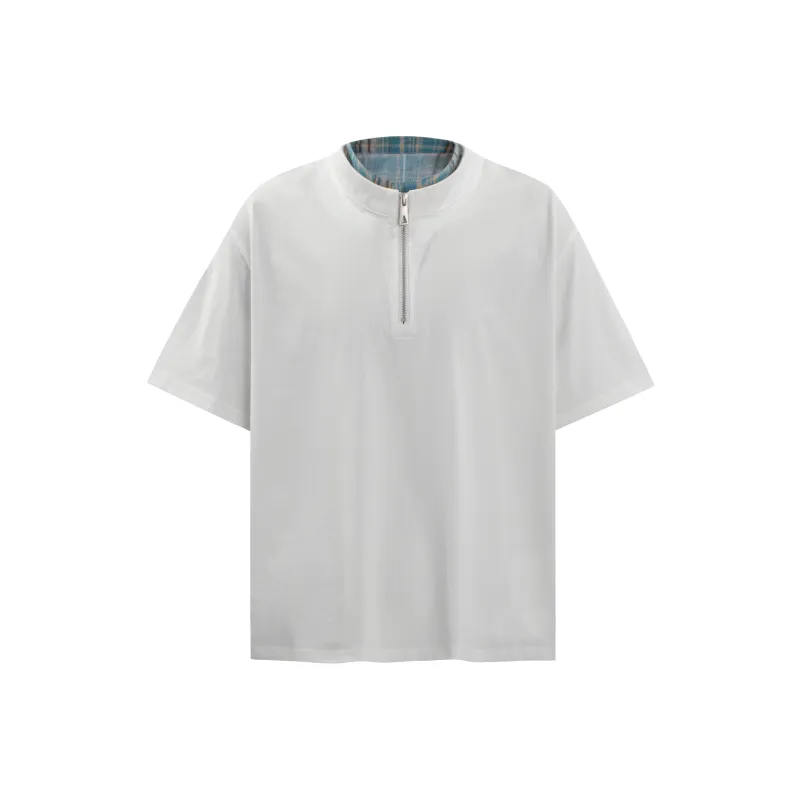 BEAR UNION Drop Shoulder Sleeve T Shirt Unisex White-0