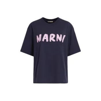 MARNI Logo Printed Crewneck T Shirt