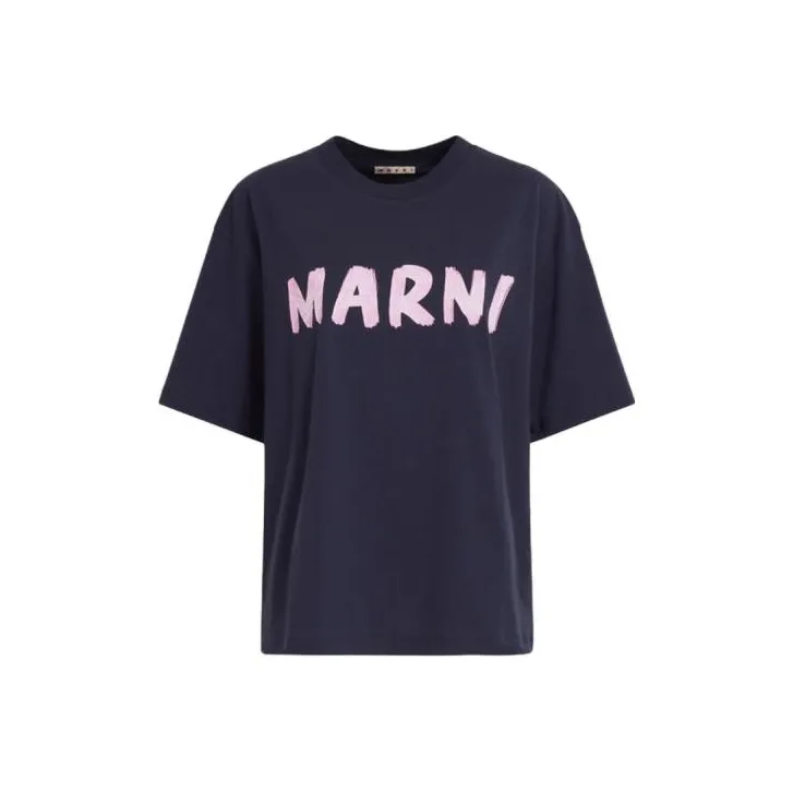 MARNI Logo Printed Crewneck T Shirt-0