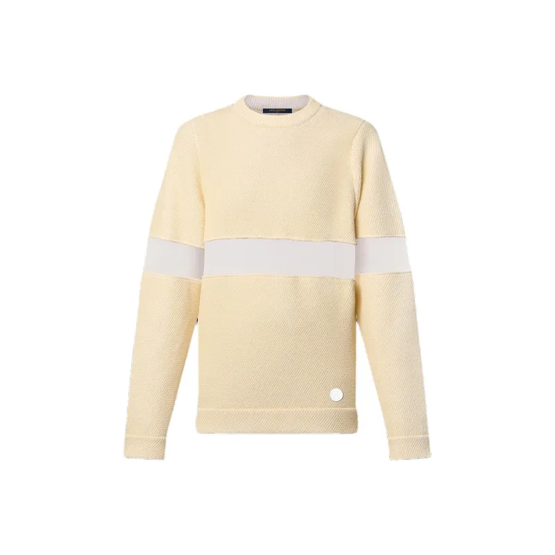 LOUIS VUITTON 1AFGY4 Tulle Insert Knit Pullover-0