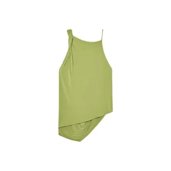 ZARA Tank Tops Women's Green