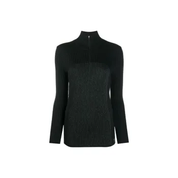 Y 3 FW21 Slim Fit Sweater Women's Black