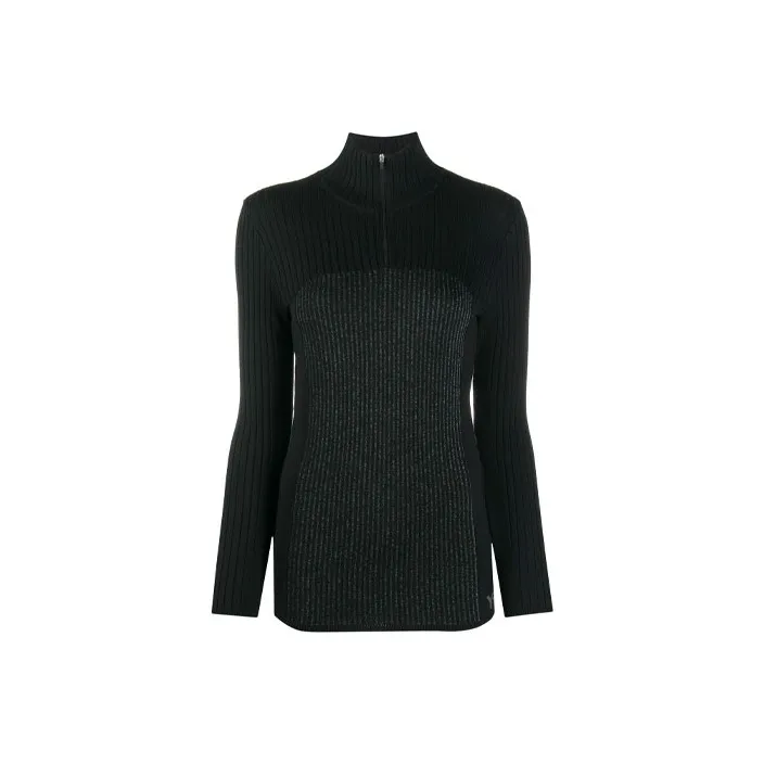 Y 3 FW21 Slim Fit Sweater Women's Black-0