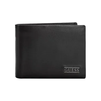GUESS Leather Wallet Unisex Black