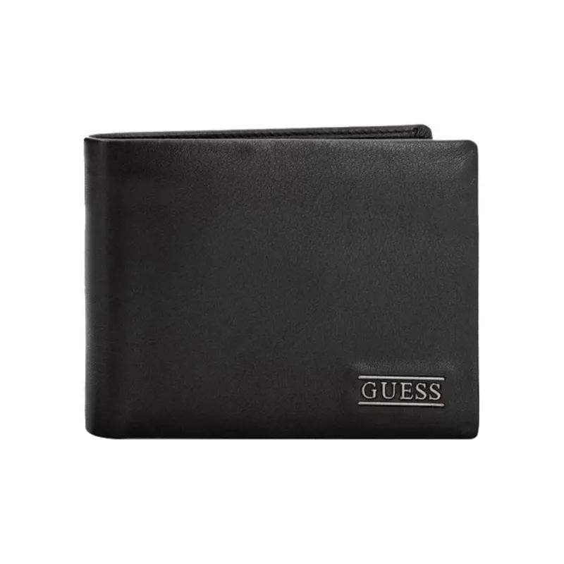 GUESS Leather Wallet Unisex Black-0