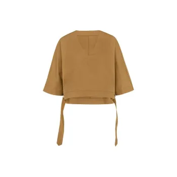 MEIYANG Crop Tops Women's Earth Yellow