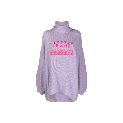 marilyn manson x pleasures antichrist hoodie p20m004 black Logo Embroidered Roll-Neck Knitted Jumper
