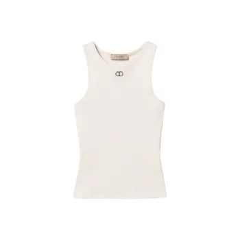 Twinset Oval T Ribbed Top