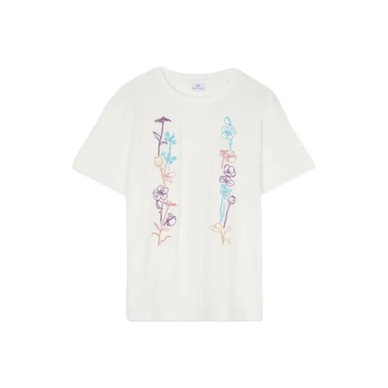 Ps Paul Smith Floral print T shirt-0
