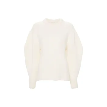 JIL SANDER Crewneck Puff-Sleeved Jumper