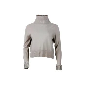 Fabiana Filippi Roll Neck Embellished Knitted Jumper