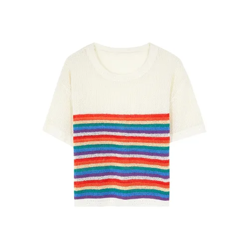 3COLOUR Sancai/3COLOUR Ibudu Series Crop Tops Women's Beige Yellow