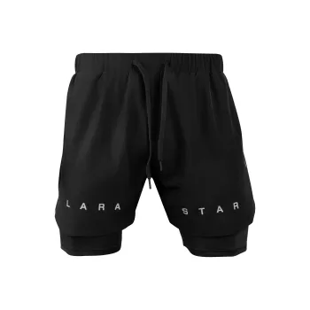 LARA STAR Sports Shorts Unisex Black