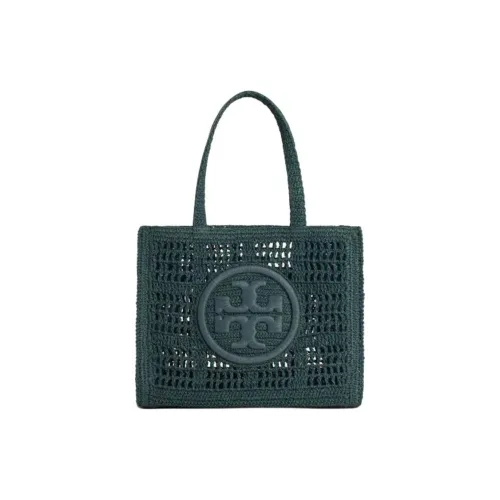 TORY BURCH Ella Cotton Tote Bag, Shopping Bag, Handbag Women's Sky Blue