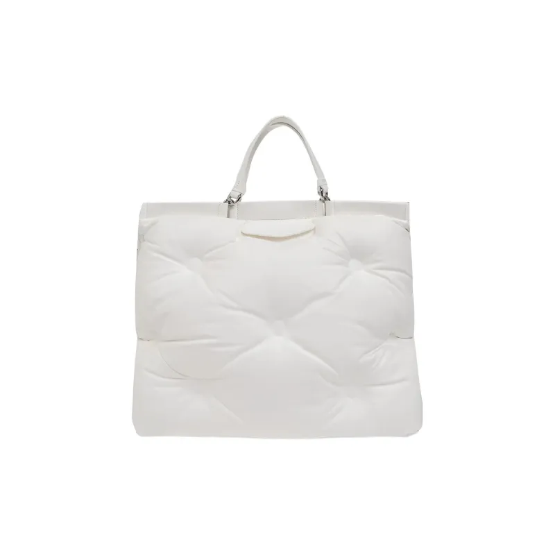 Maison Margiela Sheepskin Tote Bag, Shopping Bag, Shoulder Bag, Crossbody Bag, Handbag Women's White-2