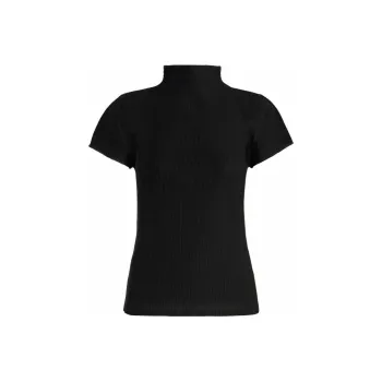 PLEATS PLEASE ISSEY MIYAKE SS22 T Shirt Women's Black