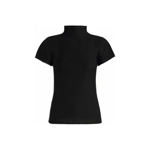 PLEATS PLEASE ISSEY MIYAKE SS22 T Shirt Women's Black