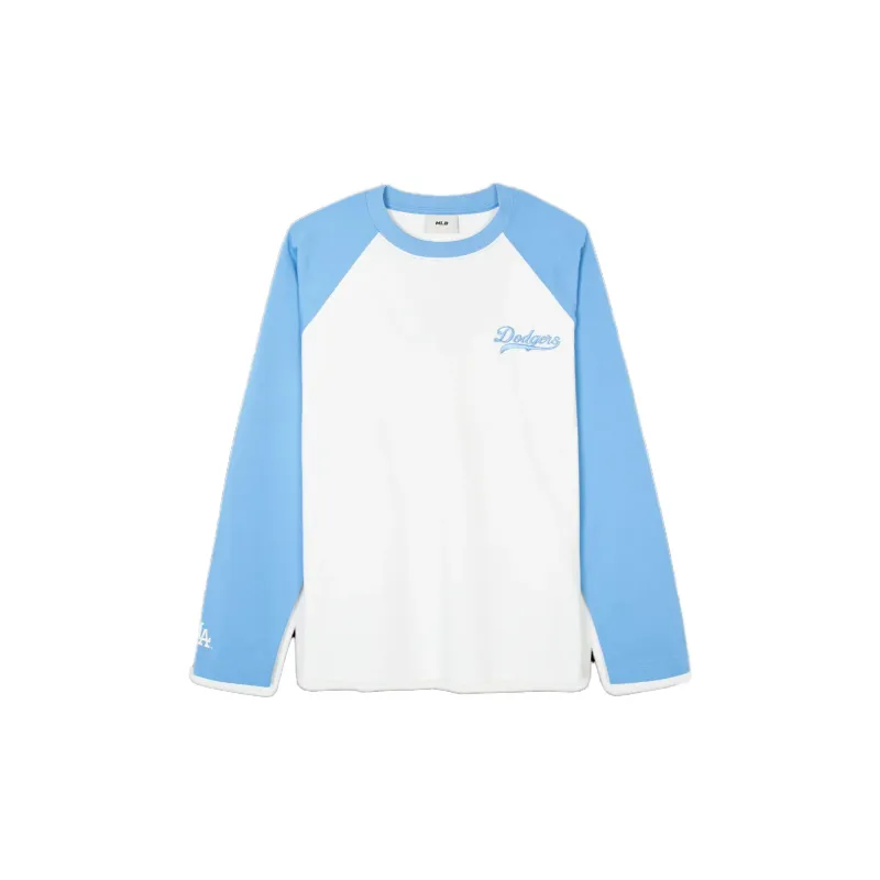 MLB SS24 Raglan Sleeve T Shirt Women's Light Blue-0