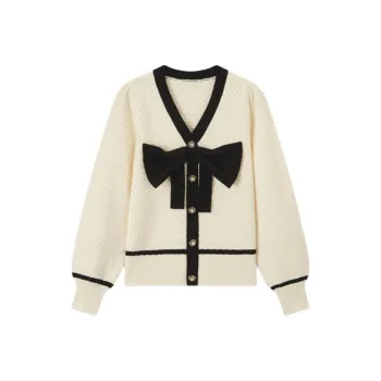 EICHITOO Sweater Women's Ecru Trim