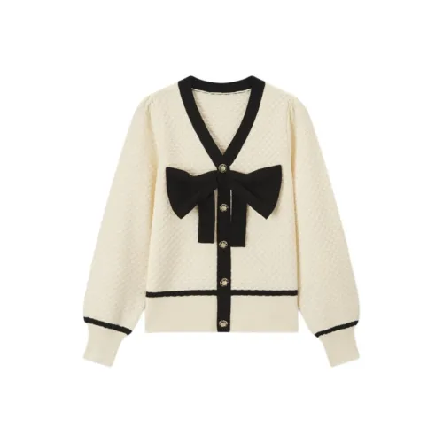 EICHITOO Sweater Women's Ecru Trim