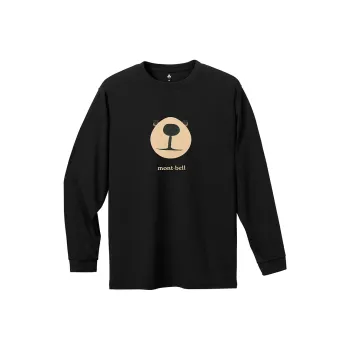 MONTBELL SS25 Regular T Shirt Unisex BK Black |1114773