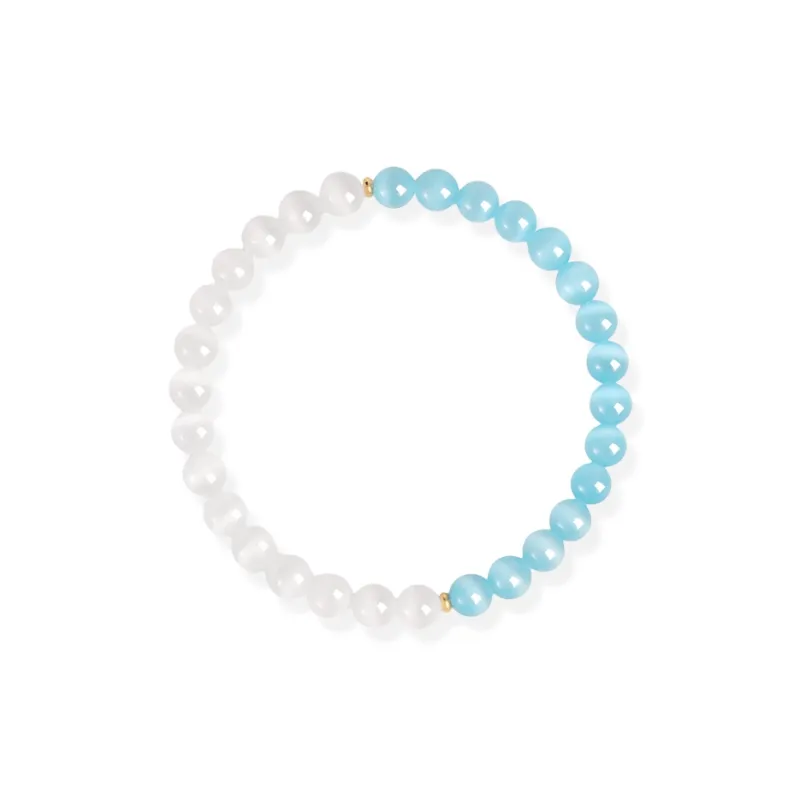 Inkopper Glass Cat Eye Bracelets Unisex-7