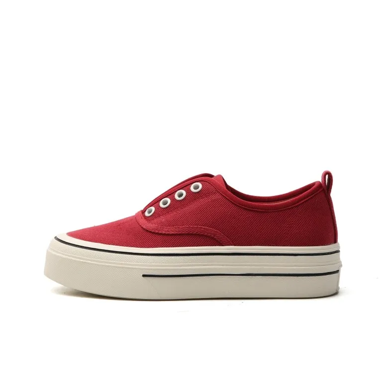 STELLA WEISZ Abrasion Resistant Height Increasing Low Top Canvas Shoes Women's-2