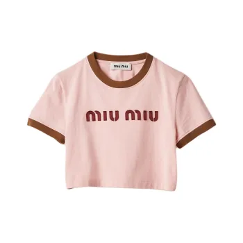 MIU MIU SS24 Regular T Shirt Women's Pink