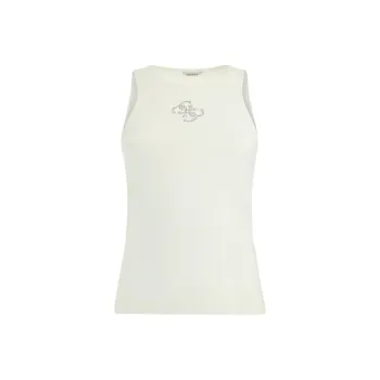 GUESS Tank Tops Women's White