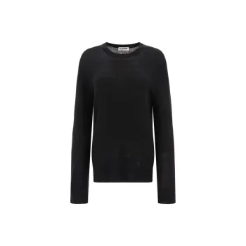 JIL SANDER + Logo Embroidered Crewneck Jumper