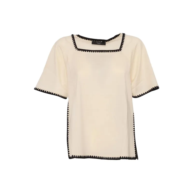 WEEKEND MaxMara Square neck Short sleeve Top-0