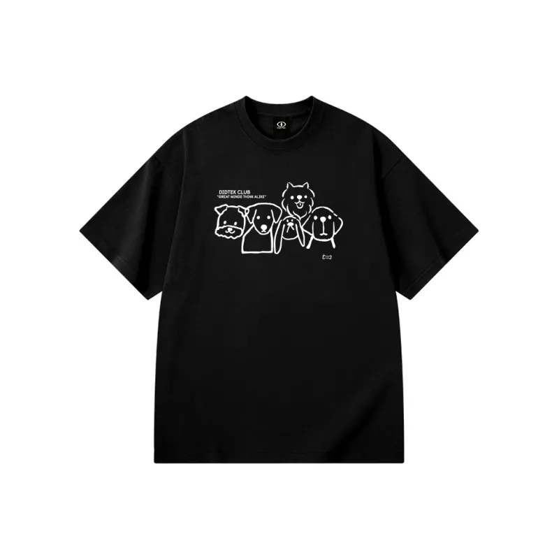 DIDTEK Drop Shoulder Sleeve Short Sleeved T Shirts Unisex-6